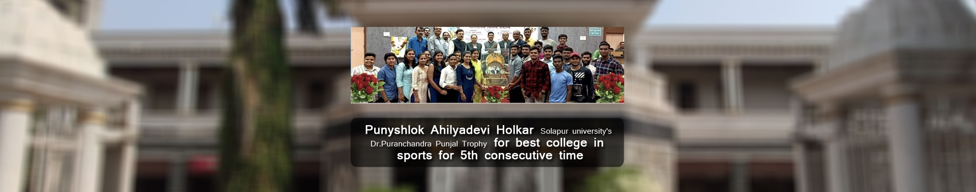 Students participating in college event